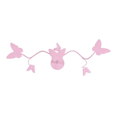 Μεταλλική Κρεμάστρα Πεταλούδες Ροζ